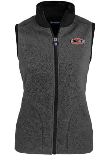 Cutter and Buck Rally House Womens Grey Employee Cascade Sherpa Vest