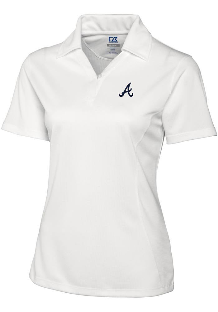 Women's Antigua Navy Atlanta Braves Legacy Pique Polo in 2023