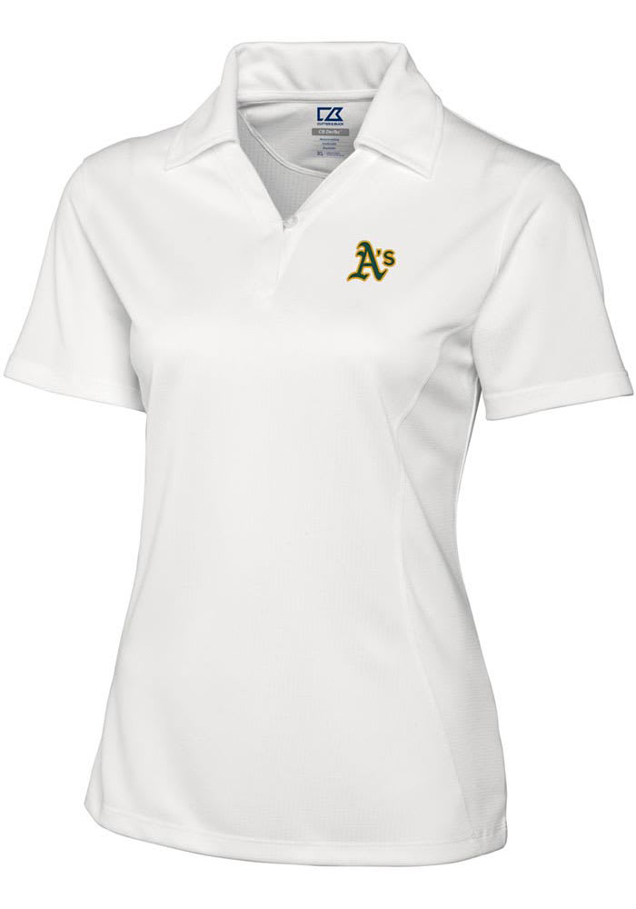 Women's Cutter & Buck Gold Oakland Athletics Prospect Textured