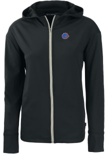 Cutter and Buck Boise State Broncos Womens Black Daybreak Light Weight Jacket