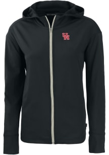 Cutter and Buck Houston Cougars Womens Black Daybreak Light Weight Jacket