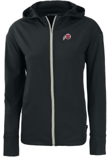 Cutter and Buck Utah Utes Womens Black Adapt Eco Light Weight Jacket