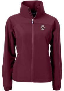Cutter and Buck Boston College Eagles Womens Maroon Charter Eco Light Weight Jacket
