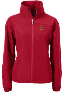Cutter and Buck Iowa State Cyclones Womens Red Charter Eco Light Weight Jacket