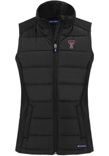 Cutter and Buck Texas Tech Red Raiders Womens Black Evoke Vest