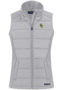Cutter and Buck Baylor Bears Womens Charcoal Evoke Vest