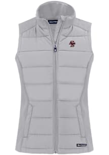 Cutter and Buck Boston College Eagles Womens Charcoal Evoke Vest