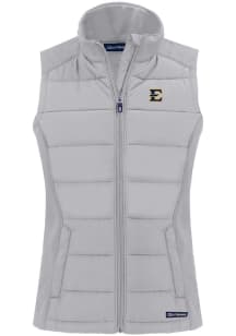Cutter and Buck East Tennesse State Buccaneers Womens Charcoal Evoke Vest