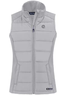 Cutter and Buck Georgetown Hoyas Womens Charcoal Evoke Vest