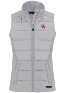 Cutter and Buck Houston Cougars Womens Charcoal Evoke Vest