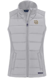 Cutter and Buck Marquette Golden Eagles Womens Charcoal Evoke Vest