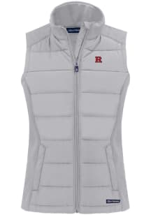 Cutter and Buck Rutgers Scarlet Knights Womens Grey Evoke Vest