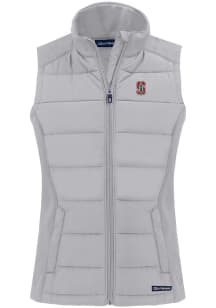 Cutter and Buck Stanford Cardinal Womens Charcoal Evoke Vest