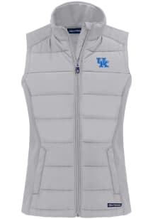Cutter and Buck Kentucky Wildcats Womens Grey Evoke Vest