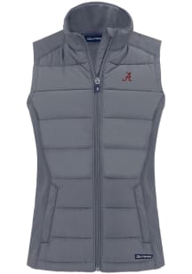Cutter and Buck Alabama Crimson Tide Womens Grey Evoke Vest