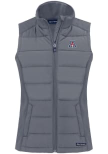 Cutter and Buck Arizona Wildcats Womens Grey Evoke Vest