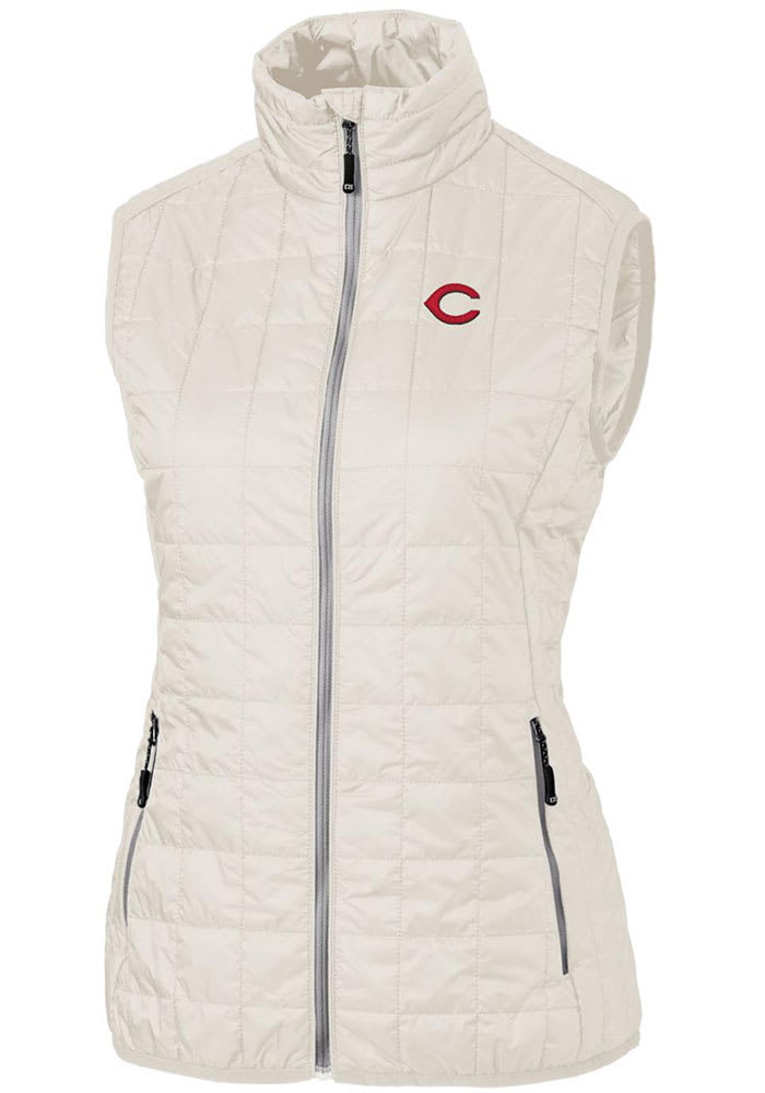 Cutter and Buck Cincinnati Reds Womens Rainier PrimaLoft Puffer Vest