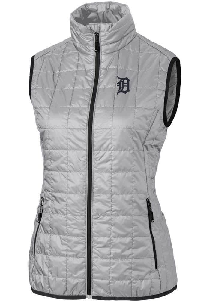 Detroit Tigers Womens White Opening Night Pinstripe Raglan LS Tee