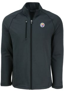 Cutter and Buck Pittsburgh Steelers Mens Black Pehastin Light Weight Jacket