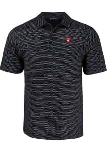 Indiana Hoosiers  Cutter and Buck Shadow Check Big and Tall Polo