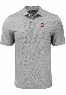 Indiana Hoosiers  Cutter and Buck Pike Diamond Dot Big and Tall Polo