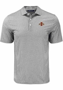 Cutter and Buck Iowa State Cyclones Black Pike Diamond Dot Big and Tall Polo