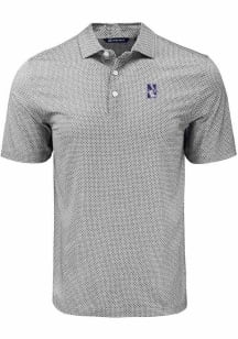 Northwestern Wildcats  Cutter and Buck Pike Diamond Dot Big and Tall Polo