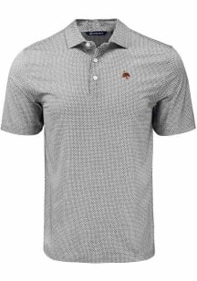 Cutter and Buck Texas State Bobcats Black Pike Diamond Dot Big and Tall Polo