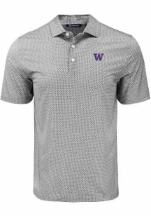 Washington Huskies  Cutter and Buck Pike Diamond Dot Big and Tall Polo