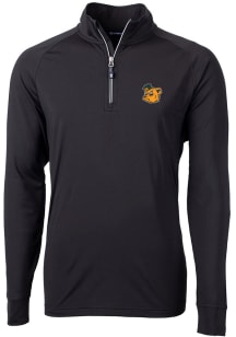 Cutter and Buck Baylor Bears Mens Black Adapt Stretch Long Sleeve 1/4 Zip Pullover
