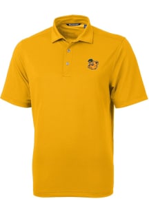 Cutter and Buck Baylor Bears Mens Gold Virtue Short Sleeve Polo