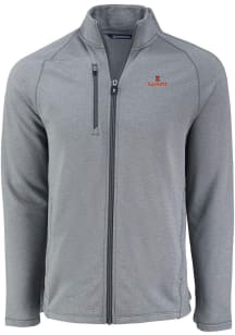 Cutter and Buck Illinois Fighting Illini Mens Grey Pehastin Light Weight Jacket