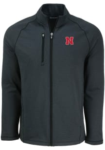 Cutter and Buck Nebraska Cornhuskers Mens Black Pehastin Light Weight Jacket