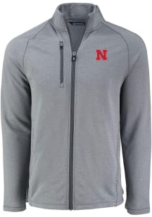 Cutter and Buck Nebraska Cornhuskers Mens Grey Pehastin Light Weight Jacket