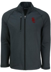 Mens USC Trojans Black Cutter and Buck Pehastin Light Weight Jacket