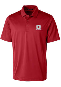 Cutter and Buck Oklahoma Sooners Mens Red Prospect Short Sleeve Polo