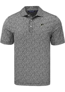 Cutter and Buck Purdue Boilermakers Mens  Pike Flora Short Sleeve Polo