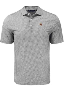 Cutter and Buck Texas State Bobcats Mens Black Pike Diamond Dot Short Sleeve Polo