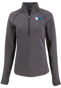 Womens Big Ten Black Cutter and Buck Pehastin Qtr Zip