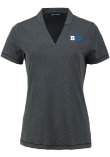 Big Ten Black Cutter and Buck Forge Short Sleeve T-Shirt