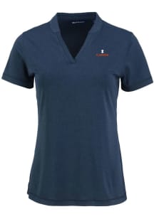 Illinois Fighting Illini Navy Blue Cutter and Buck Forge Short Sleeve T-Shirt