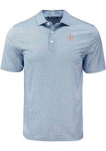 Cutter and Buck Houston Astros Navy Blue Pike Diamond Dot Big and Tall Polo