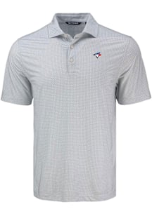 Cutter and Buck Toronto Blue Jays Grey Pike Diamond Dot Big and Tall Polo