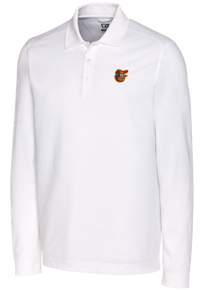 Baltimore Orioles Cutter & Buck Advantage Tri-Blend Pique Mens Polo