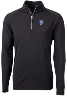 Cutter and Buck Los Angeles Rams Mens Black Adapt Eco Big and Tall 1/4 Zip Pullover