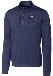 Cutter and Buck New York Giants Mens Navy Blue Stealth Big and Tall 1/4 Zip Pullover
