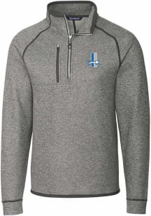 Cutter and Buck Detroit Lions Mens Grey Mainsail Big and Tall 1/4 Zip Pullover