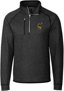 Cutter and Buck Pittsburgh Steelers Mens Charcoal Historic Mainsail Big and Tall 1/4 Zip Pullove..
