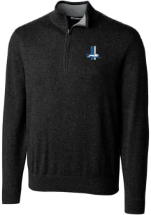 Cutter and Buck Detroit Lions Mens Black Lakemont Big and Tall 1/4 Zip Pullover