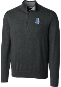 Cutter and Buck Detroit Lions Mens Charcoal Lakemont Big and Tall 1/4 Zip Pullover